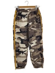 画像：25SS/Contrast Zip Warm Up Pants/ヨゴレ有/S/ナイロン/GRY/カモフラ