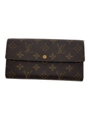 画像：3)ポシェット・ポルト・モネ・クレディ_モノグラム・キャンバス/PVC/BRW/メンズ