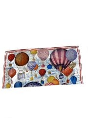 画像：スカーフ/シルク/マルチカラー/総柄/レディース/M77661