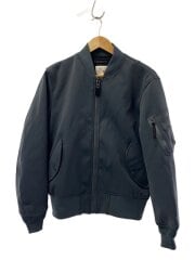 画像：フライトジャケット/M/ナイロン/GRY/無地/6112128