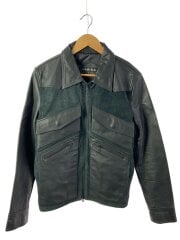 画像：NUMERODUE/レザージャケット・ブルゾン/3/レザー/BLK/26L05GR