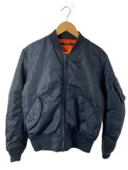 画像：MA-1/COMMERCIAL LOGO/フライトジャケット/M/ナイロン/NVY/6162164