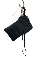 画像：ポーチ/ナイロン/BLK/無地