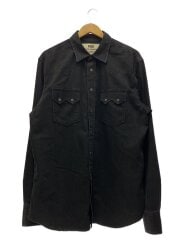 画像：長袖シャツ/XXL/コットン/BLK