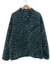 画像：MARFA FULL ZIP JACKET/フリースジャケット/L/ポリエステル/GRN/総柄