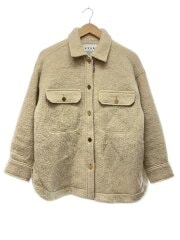 画像：ラメスライバーシャツジャケット/40/ポリエステル/BEG/U5E04-666-40