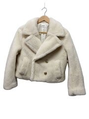 画像：23AW/ボアショートジャケットコート/1/ポリエステル/WHT/SWFC234076