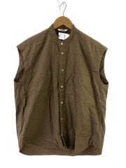 画像：ノースリーブシャツ/1/コットン/BRW/無地/A9SS04TN