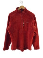 画像：R2/フリースジャケット/L/ポリエステル/RED/無地