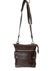 画像：ショルダーバッグ/レザー/BRW/無地/707-07145/角擦れ有