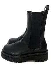 画像：サイドゴアブーツ/23.5cm/BLK/フェイクレザー