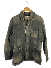 画像：Gジャン/L/コットン/BLK/70802-09