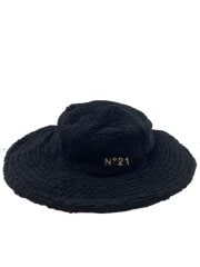 画像：バケットハット/L/ポリエステル/BLK/無地/レディース