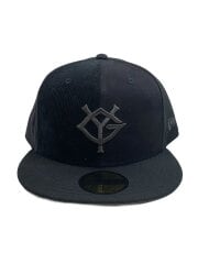 画像：キャップ/7 1/2/ポリエステル/BLK/無地/メンズ