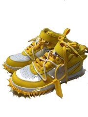 画像：OFF-WHITE X AIR FORCE 1 MID_オフホワイト X エアフォース 1 ミッド/26cm/YLW