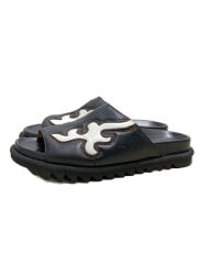 画像：サンダル/40/BLK/レザー