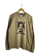 画像：24AW/SEE NO EVIL刺繍/スウェット/L/コットン/BEG/02243CS11