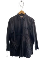 画像：TrAnsference/リメイクシャツ長袖シャツ/コットン/BLK