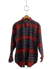 画像：90s/ネルシャツ/M/コットン/RED/チェック