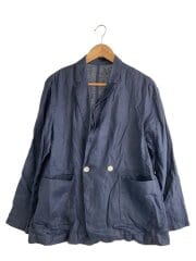 画像：25SS/ウォッシャブルソフトリネン2Bジャケット/36/リネン/NVY/25-010-900-9570-2-0//