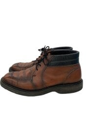 画像：チャッカブーツ/UK9.5/BRW/レザー/モックトゥチャッカブーツ/USA製/