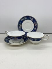 画像：BLUE SIAM/カップ&ソーサー(ピオニー)/2客/黒壺刻印