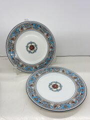 画像：FLORENTINE TURQUOISE/プレート/23㎝/2点セット