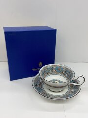画像：FLORENTINE TURQUOISE/カップ&ソーサー(ピオニー)/黒壺刻印/1客