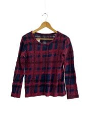 画像：ニット・セーター(薄手)/2/ウール/RED/総柄/YY-T19-163