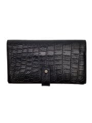 画像：長財布/レザー/BLK/メンズ