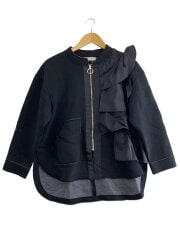 画像：ジャケット/38/ポリエステル/BLK/81092F-2