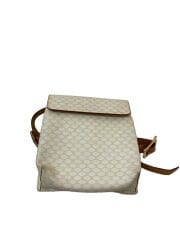 画像：リュック/PVC/WHT/総柄/マカダム柄