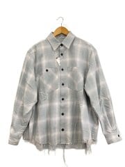 画像：INDIGO TWILL CHECK SHIRT/長袖シャツ/1/コットン/GRY/チェック/M25W-CSH01