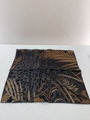 画像：スカーフ/シルク/BLK/レオパード/レディース