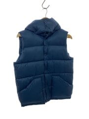 画像：キャンプシェラベスト/S/ポリエステル/NVY/無地