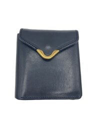 画像：2つ折り財布/レザー/BLK/メンズ