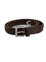 画像：ベルト/レザー/BRW/無地/レディース