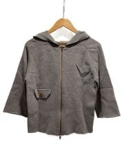 画像：ジップパーカー/FREE/コットン/GRY/ba13a0050240100