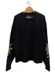 画像：ニット・セーター(厚手)/L/コットン/BLK/117113