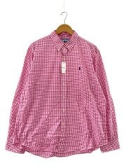 画像：長袖シャツ/XL/コットン/PNK/チェック//