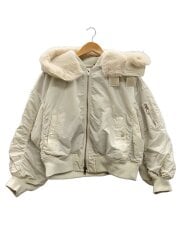 画像：THE U-2 HOODIE OFF WHITE/タグ付/1/ナイロン/IVO/無地/403A38702OWH