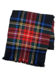 画像：ストール/ウール/マルチカラー/チェック/レディース