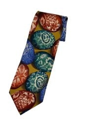 画像：ネクタイ/シルク/マルチカラー/総柄/メンズ