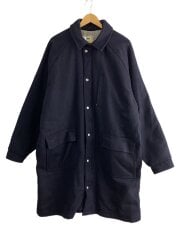 画像：80s/USA製/WOOL STORM COAT/起毛感・袖口ダメージ有/XL/ウール/NVY