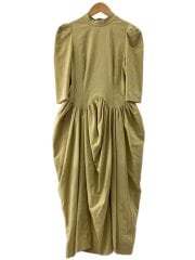 画像：wave waist cocoon dress/ S/ポリエステル/IVO/02220561020