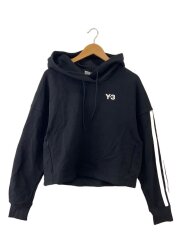 画像：W CH1 STRIPES HOODIE/パーカー/S/コットン/BLK/HG3789//
