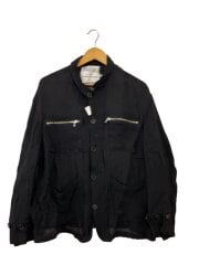 画像：25SS/Linen SF Work Jacket/L/レーヨン/BLK/25SS JKT16//