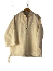 画像：長袖シャツ/M/コットン/CRM/無地/JPPQ664221WQ24650001