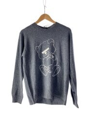 画像：ニット・セーター(薄手)/3/ウール/GRY/無地/UB0D4901-2