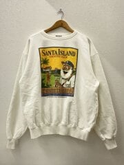 画像：スウェット/XL/コットン/WHT/裏起毛